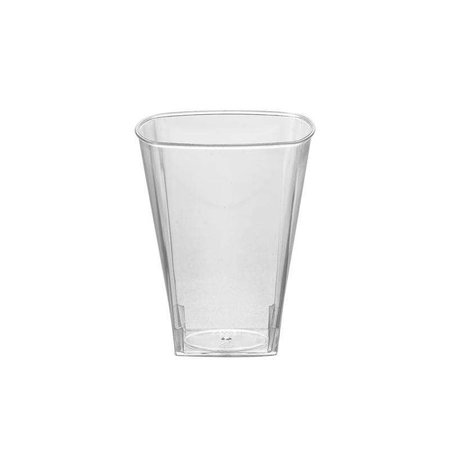 SMARTY HAD A PARTY 8 oz. Clear Square Plastic Cups (336 Cups), 336PK 6953-CASE
